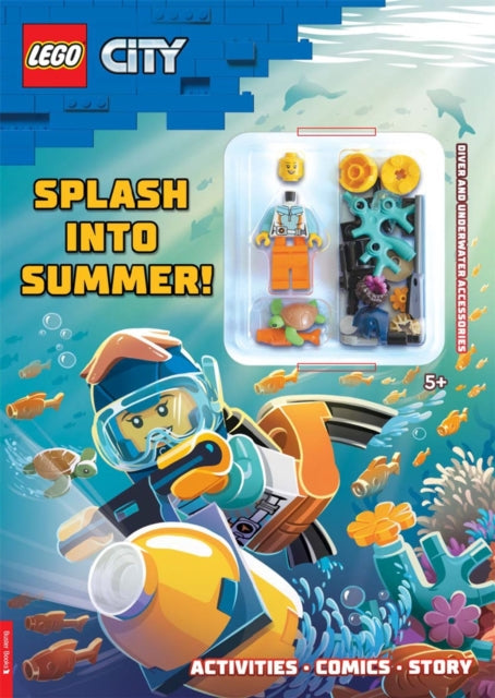 LEGO® City: Splash into Summer Activity Book (with diver LEGO minifigure and underwater accessories)