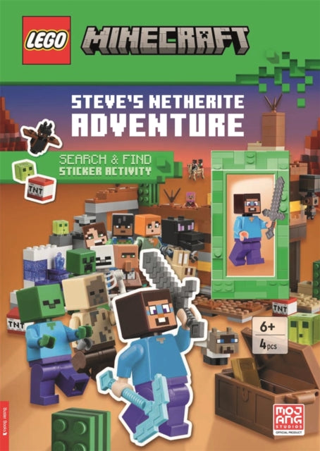 LEGO® Minecraft®: Steve’s Netherite Adventure Search & Find Sticker Activity (with Steve minifigure and sword) 9781837250769 LEGO®
