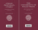 Book cover of: Gwasg Prifysgol Cymru / The University of Wales Press