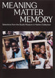 Book cover of: Meaning Matter Memory
