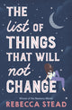 Book cover of: List of Things That Will Not Change