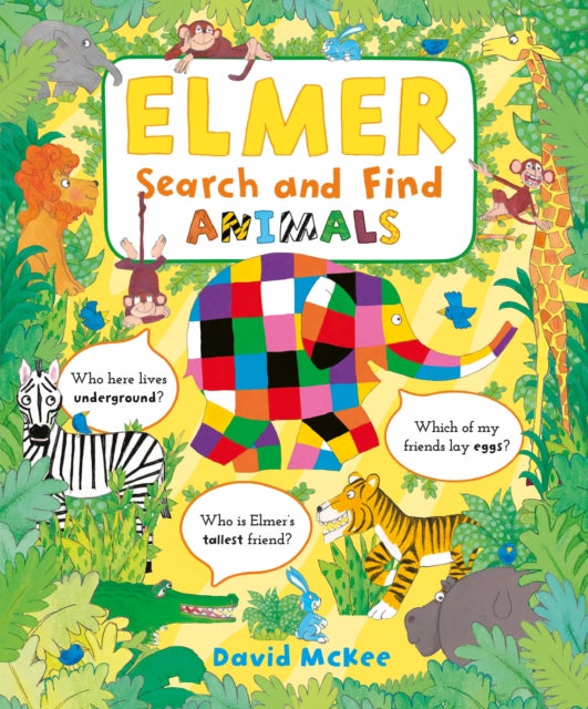 Elmer Search and Find Animals 9781839133725 David McKee