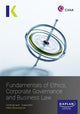 Book cover of: BA4 FUNDAMENALS OF ETHICS, CORPORATE GOVERNANCE AND BUSINESS LAW - STUDY TEXT