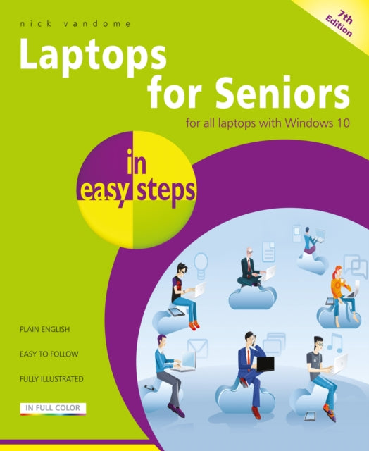 Book cover of: Laptops for Seniors in easy steps. By: Nick Vandome