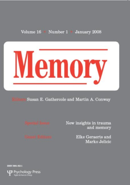 Book cover of: New Insights in Trauma and Memory. By: Elke Geraerts