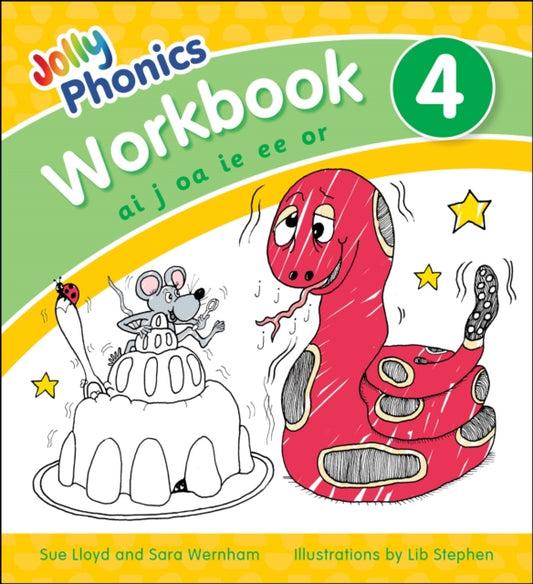 Jolly Phonics Workbook 4, in Precursive Letters (British English edition) 9781844146543 Sara Wernham
