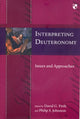 Book cover of: Interpreting Deuteronomy. By: David G. Firth