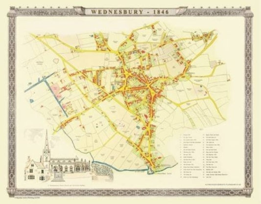 Book cover of: Old Map of Wednesbury 1846