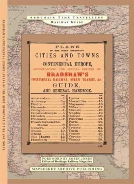 Book cover of: Plans Of The Most Important Cities and Towns of Continental Europe 1896 by Bradshaw