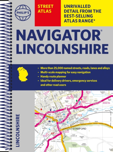 Book cover of: Philip's Navigator Street Atlas Lincolnshire. By: Philip's Maps