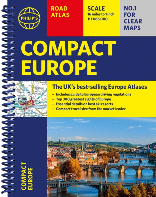 Book cover of: Philip's Compact Atlas Europe. By: Philip's Maps