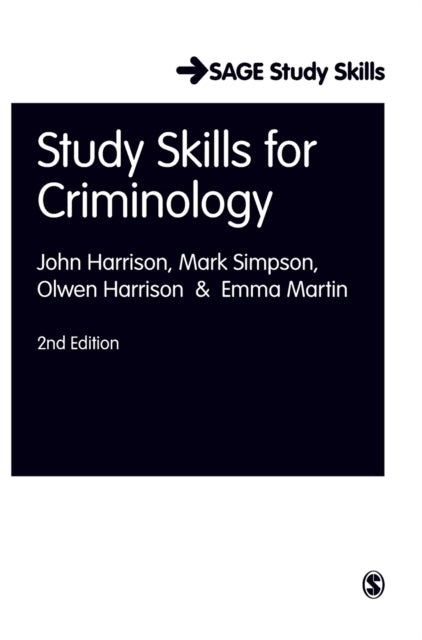 Book cover of: Study Skills for Criminology. By: Harrison, John