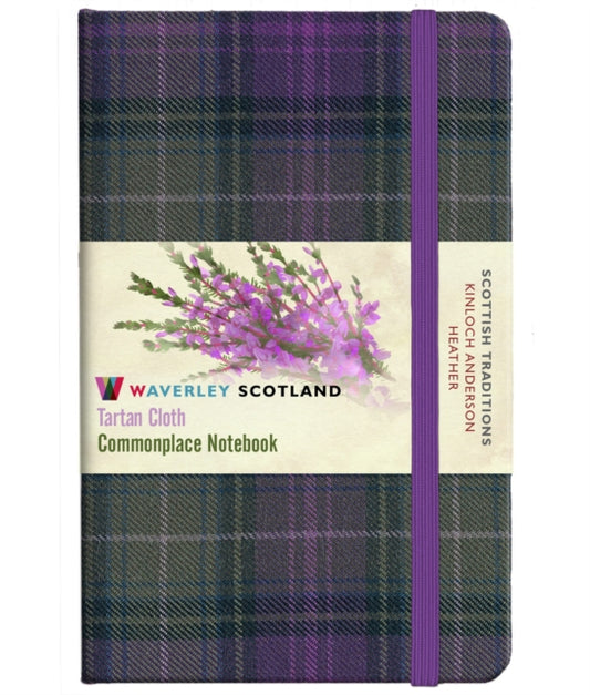 Waverley S.T. (M): Heather Pocket Genuine Tartan Cloth Commonplace Notebook 9781849344579 POCKET 9CM x 14CM