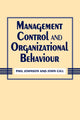 Book cover of: Management Control and Organizational Behaviour