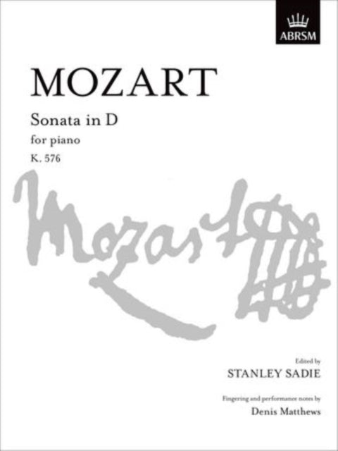 Book cover of: Sonata in D K. 576