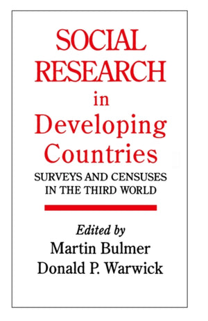 Social Research In Developing Countries