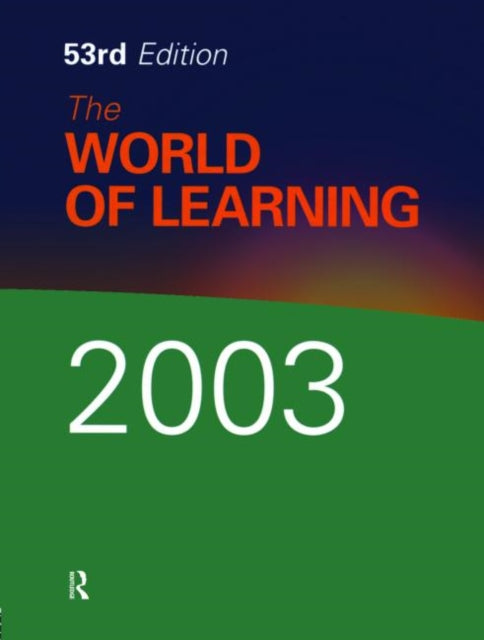 Book cover of: World of Learning 2003. By: Eur