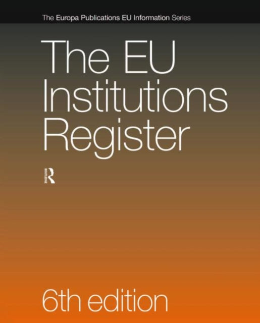 Book cover of: EU Institutions Register