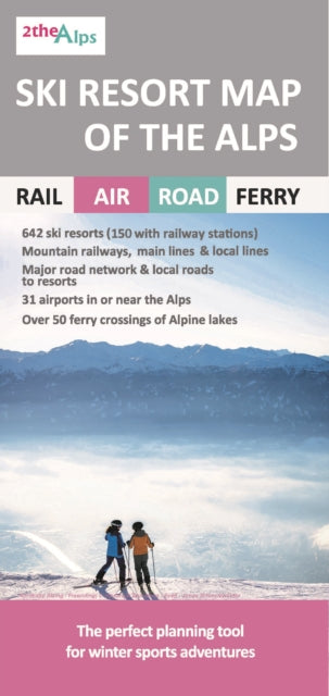 Book cover of: Ski Resort Map of the Alps