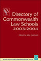 Book cover of: Directory of Commonwealth Law Schools 2003-2004. By: Clea