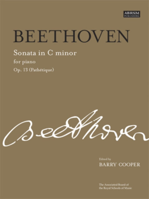 Book cover of: Sonata in C minor, Op. 13 (Pathetique)