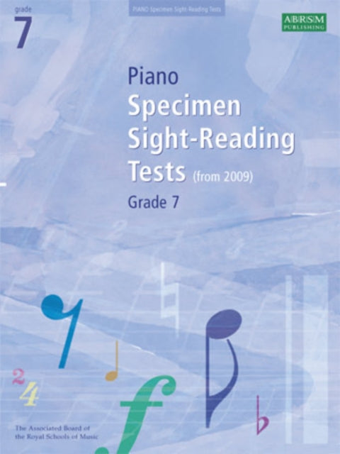 Book cover of: Piano Specimen Sight-Reading Tests, Grade 7. By: DIVERS AUTEURS