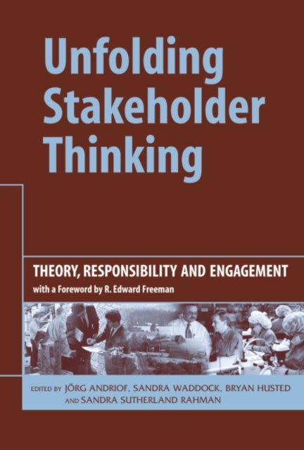 Book cover of: Unfolding Stakeholder Thinking. By: Jorg Andriof