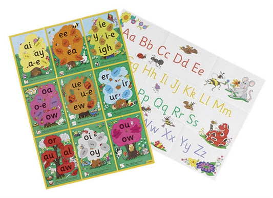 Book cover of: Jolly Phonics Alternative Spelling & Alphabet Posters