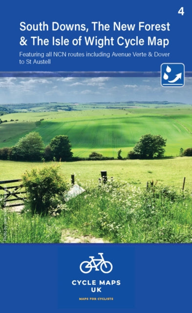 Book cover of: South Downs, The New Forest, and The Isle of Wight Cycle Map 4
