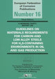 Book cover of: Guidelines on Materials Requirements for Carbon and Low Alloy Steels