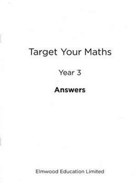 Target Your Maths Year 3 Answer Book