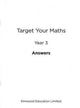 Book cover of: Target Your Maths Year 3 Answer Book. By: Stephen Pearce