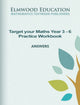 Book cover of: Target your Maths Year 3-6 Practice Workbook Answers