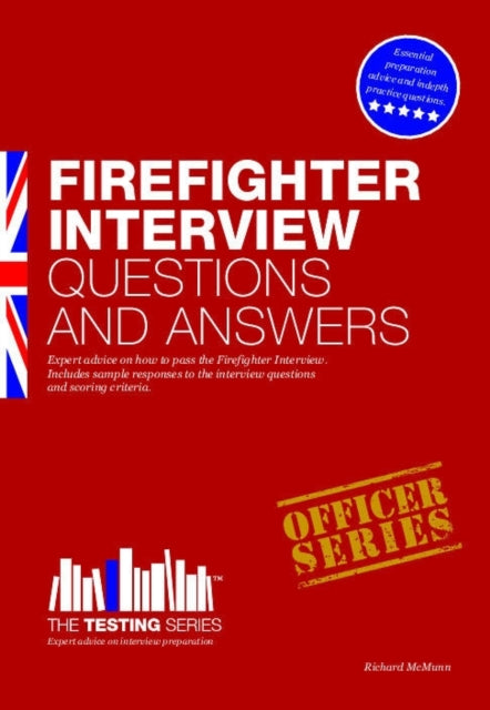 Book cover of: Firefighter Interview Questions and Answers
