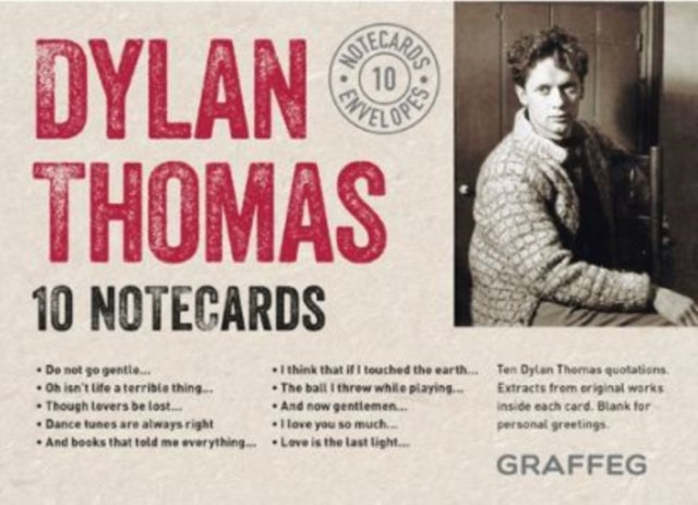 Book cover of: Dylan Thomas Notecards