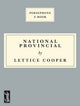 Book cover of: National Provincial. By: Lettice Cooper