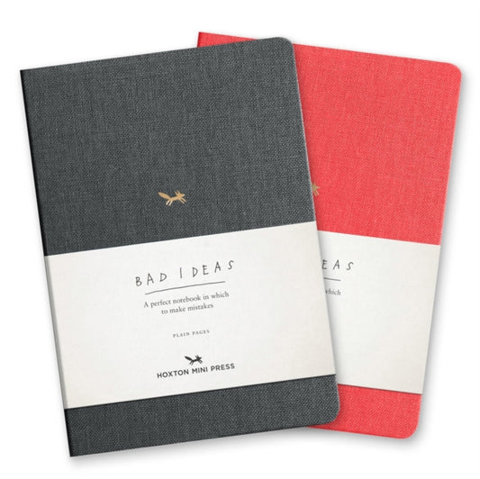 Book cover of: Notebook For Bad Ideas - Grey/plain. By: Hoxton Mini Press