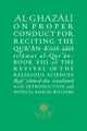 Book cover of: Al-Ghazali on Proper Conduct for Reciting the Qur’an