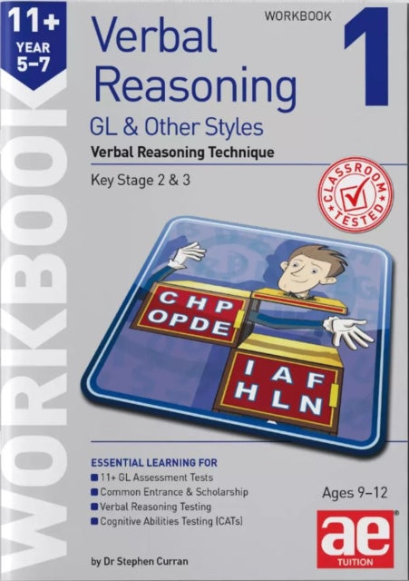Book cover of: 11+ Verbal Reasoning Year 5-7 GL & Other Styles Workbook 1