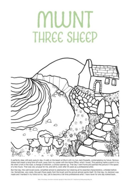 Book cover of: Helen Elliott Poster: Mwnt Three Sheep