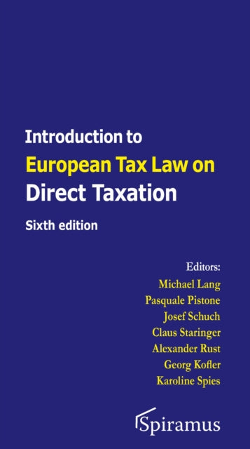 Book cover of: Introduction to European Tax Law. By: Michael Lang