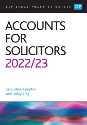 Accounts for Solicitors 2022/2023, Legal Practice Course Guides (LPC)