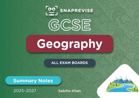 Book cover of: SnapRevise GCSE Geography Summary Notes