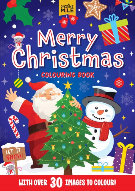Book cover of: MERRY CHRISTMAS COLOURING BOOK. By: FIVE MILE