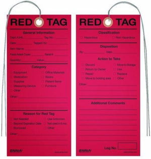 Lean Healthcare 5S Red Tags