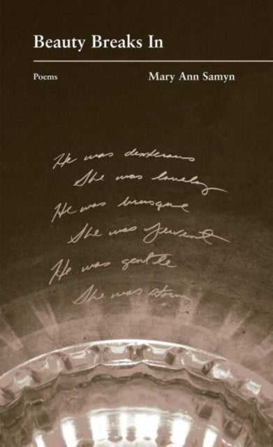 Book cover of: Beauty Breaks In. By: Mary Ann Samyn