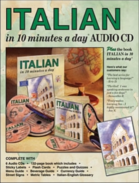Book cover of: ITALIAN in 10 minutes a day BOOK + AUDIO. By: Kristine K. Kershul