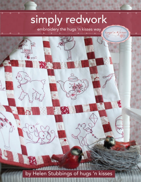 Book cover of: Simply Redwork. By: Helen Stubbings