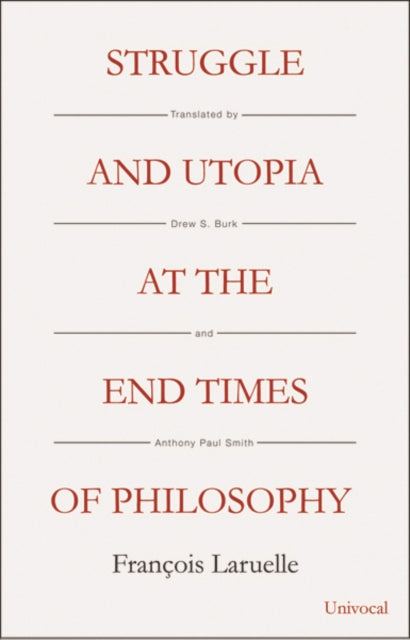 Book cover of: Struggle and Utopia at the End Times of Philosophy