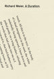 Book cover of: Duration. By: Richard Meier
